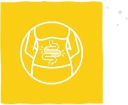 Ikona symbolizující bolest žaludku