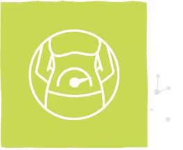 Ikona symbolizující pocit plnosti po jídle 